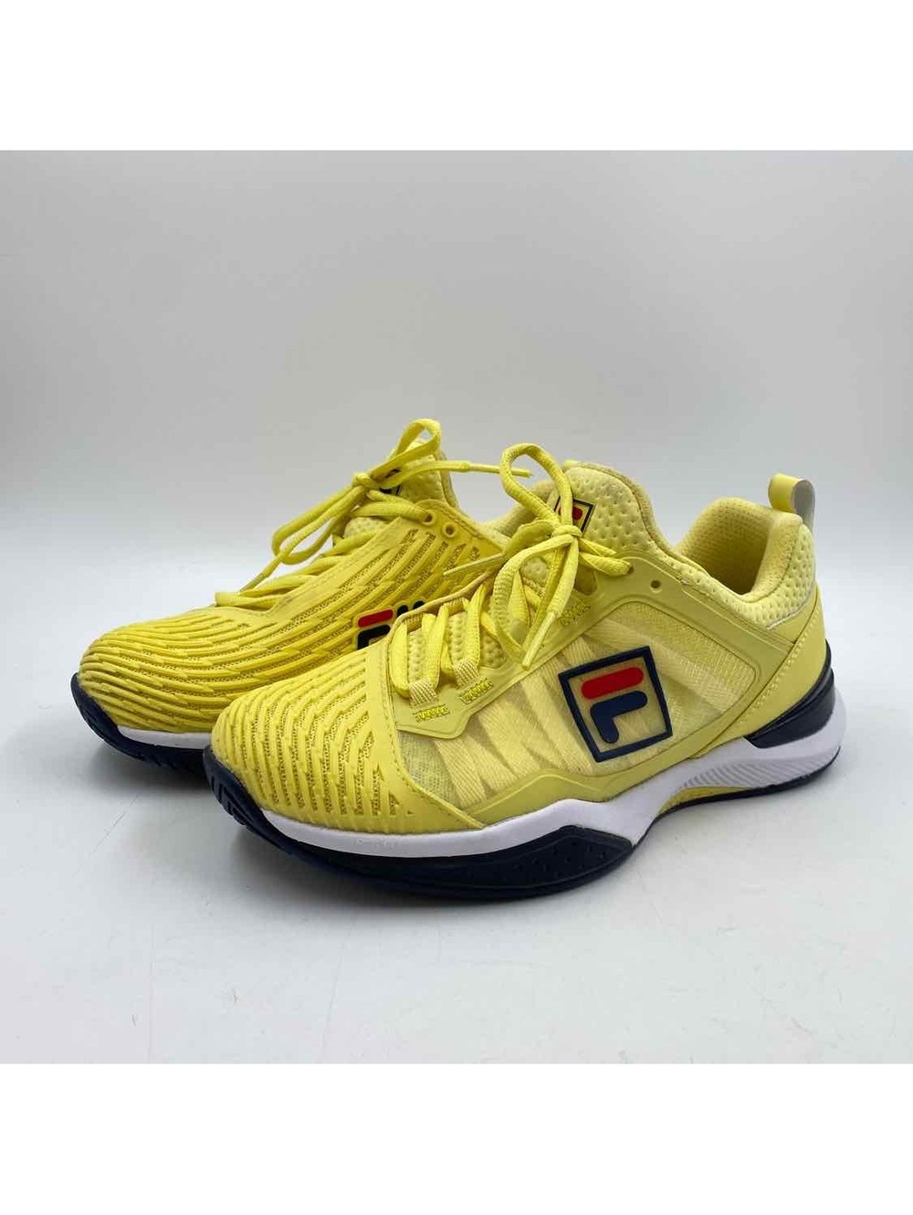 Fila Women's Shoe Size 7 Yellow Textured Sneakers